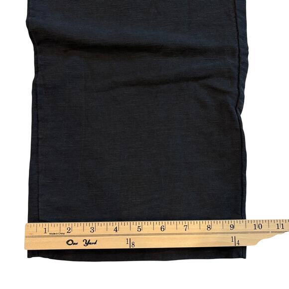 Aritzia The Limitless Pant Womens Size 6 Black Wide Leg Linen Blend Trouser - Picture 11 of 11